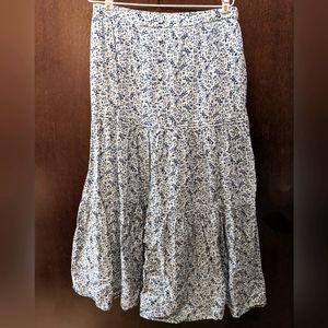 Madewell Boho Blue flowered skirt
